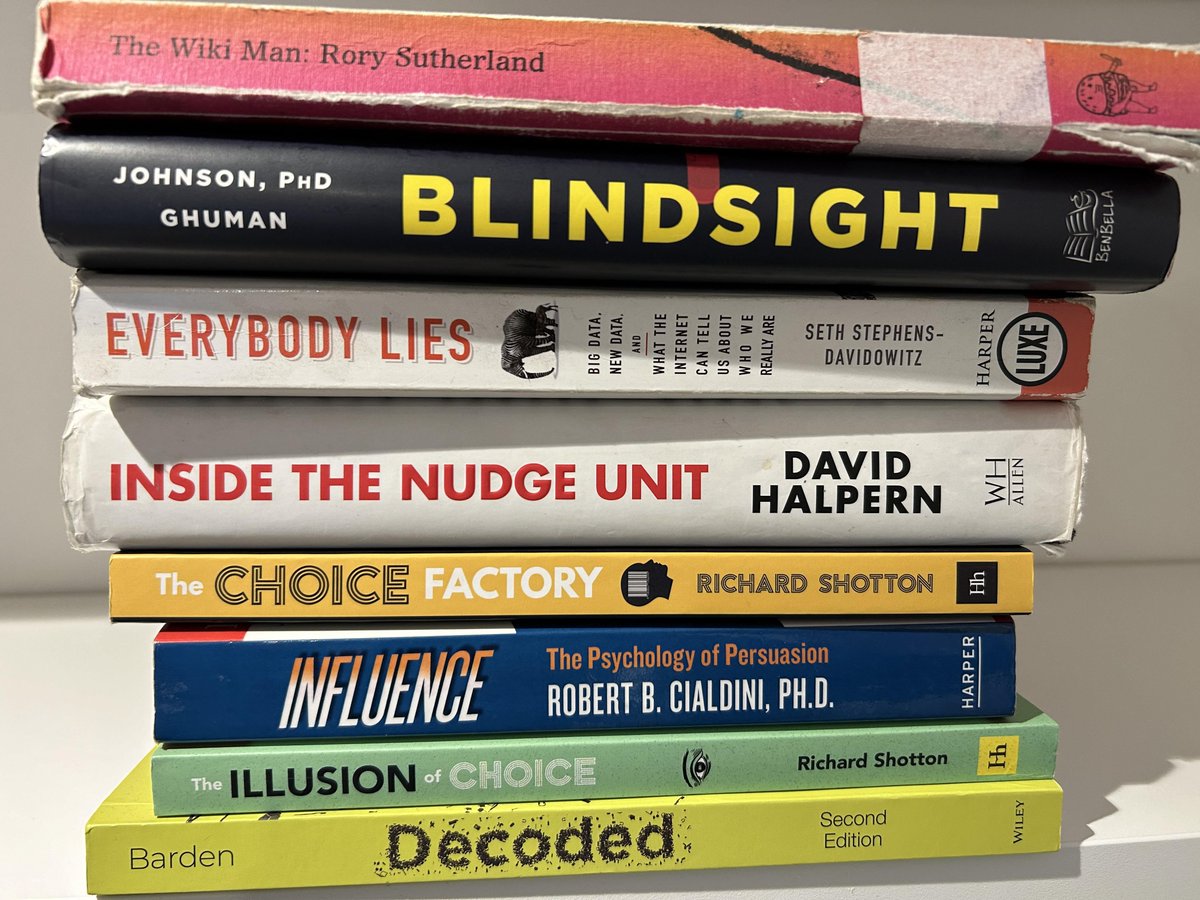If you want to apply findings from behavioural science to improve your marketing here are the 8 books that I'd start with