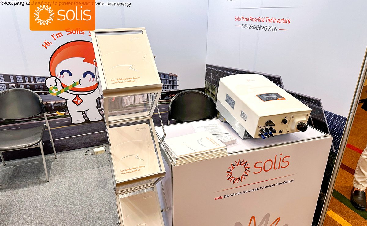 Solis_Inverters's tweet photo. #SolisConference in #Thailand ๐ The #SolarWeekThailand 2023 was a tremendous success, drawing over 70 enthusiastic participants. Simon presented Solis' groundbreaking C&I solutions tailored specifically for the Thai market, engaging attendees in insightful discussions.
Solis' booth, with captivating live displays, significantly elevated brand recognition among key players in Thailand, including investors and developers. Thanks to all for making it incredible! Stay tuned for more exciting updates, innovations, and bright energy from #Solis!
Solis: The World's 3rd Largest PV Inverter Manufacturer ๐
#solarenergy #smartenergy #cleanenergy #energytransition