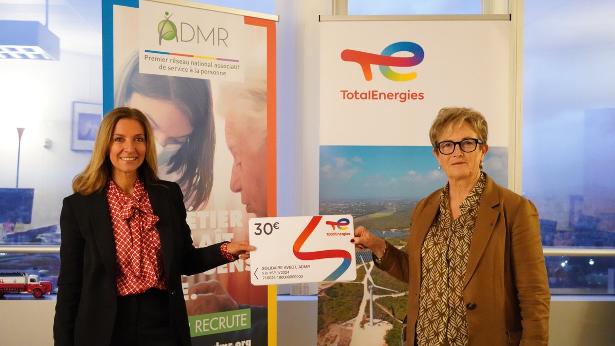 [Communiqué] Solidarité : <a href="/TotalEnergies/">TotalEnergies</a> soutient la mobilité des salariés du réseau associatif #ADMR de services à la personne en leur offrant des cartes carburant 🚘
➡️bit.ly/20231204_cp_AD…