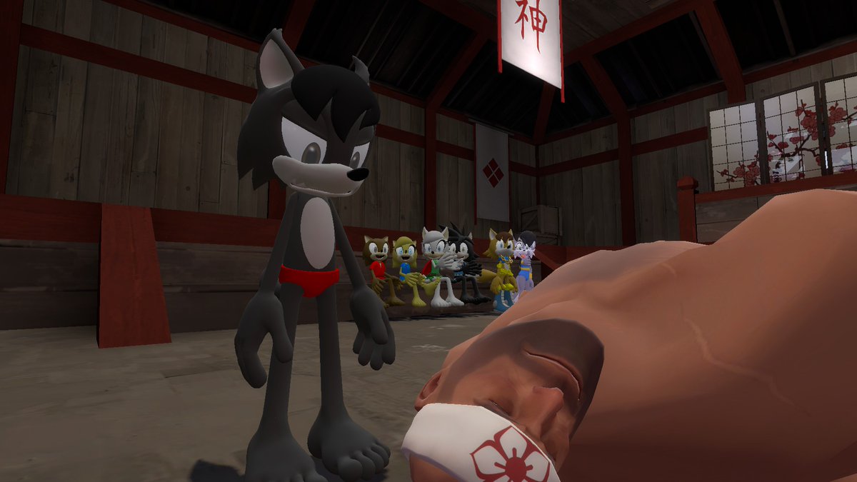 AdamSmithson94's tweet photo. Heavy gets Knocked Out, Nanthoo has won the fight.
#Garrysmod #gmod #TeamFortress2 #heavyweaponsguy #sonicfancharacter #lupethewolf #lobothewolf https://t.co/7biN70js7e