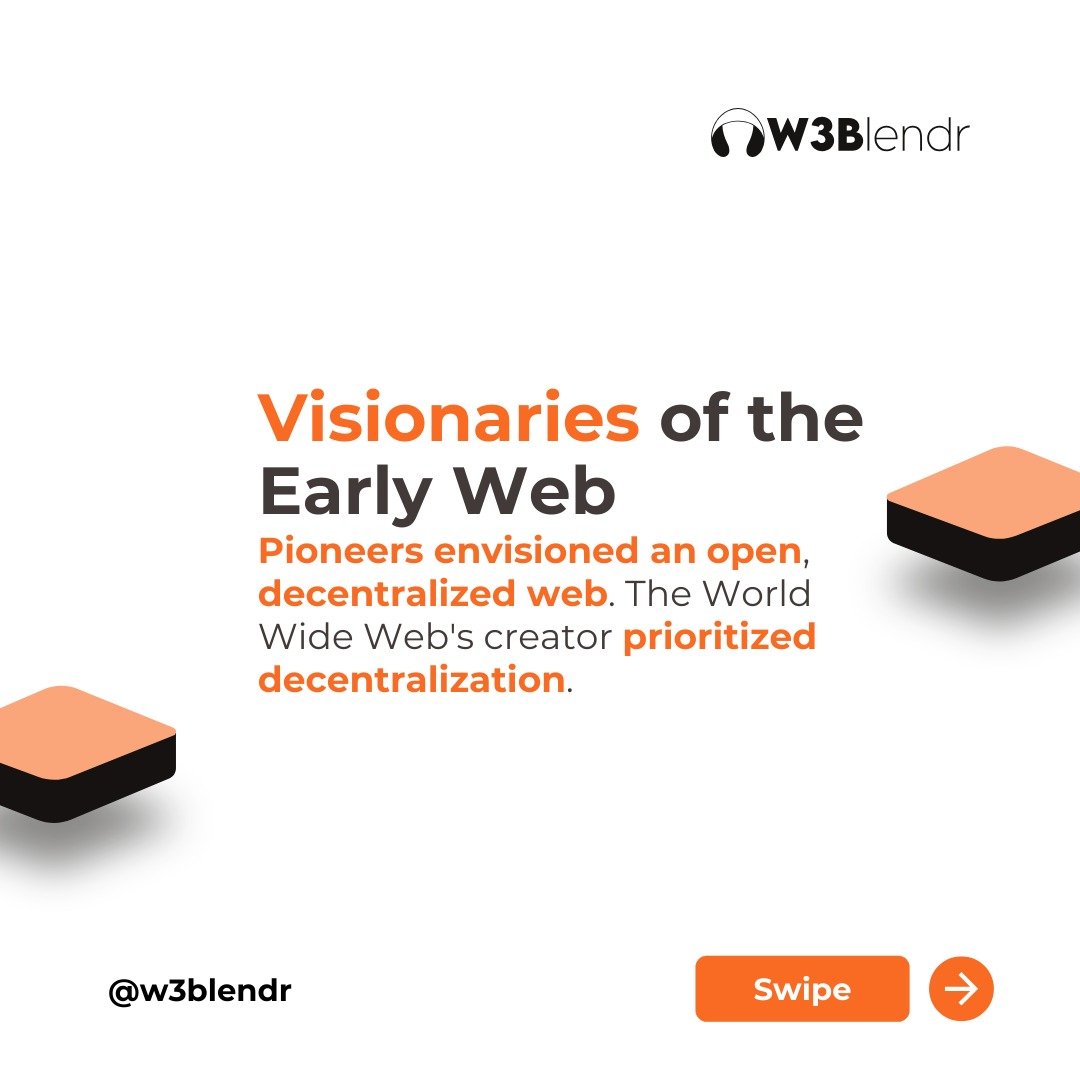W3Blendr's tweet photo. Unearth Web3's Origins! Discover the early visionaries who prioritized a decentralized web, only to face the rise of 'walled gardens' as user-friendliness took center stage. Dive into the evolving landscape!

#Web3Journey #TechRevolution #DecentralizedWeb #WebPioneers https://t.co/bTg3BzdLKq