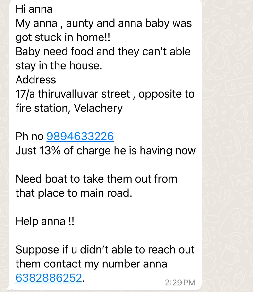 Mother and her kid living opposite to fire station , Velachery needs a boat to take them out . Baby suffering without food . Please help @chennaicorp . Please help @Udhaystalin na !