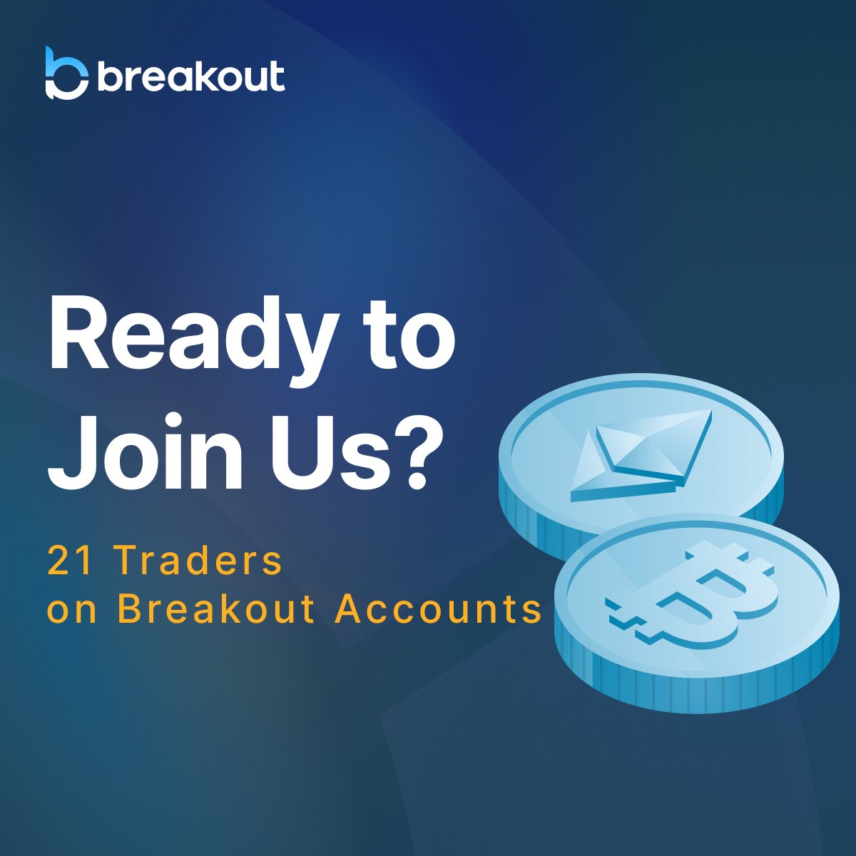 The number of traders with Breakout Accounts TRIPLED. Volatility is back. 2 days left to use code ‘BREAKOUT’ for 25% off.