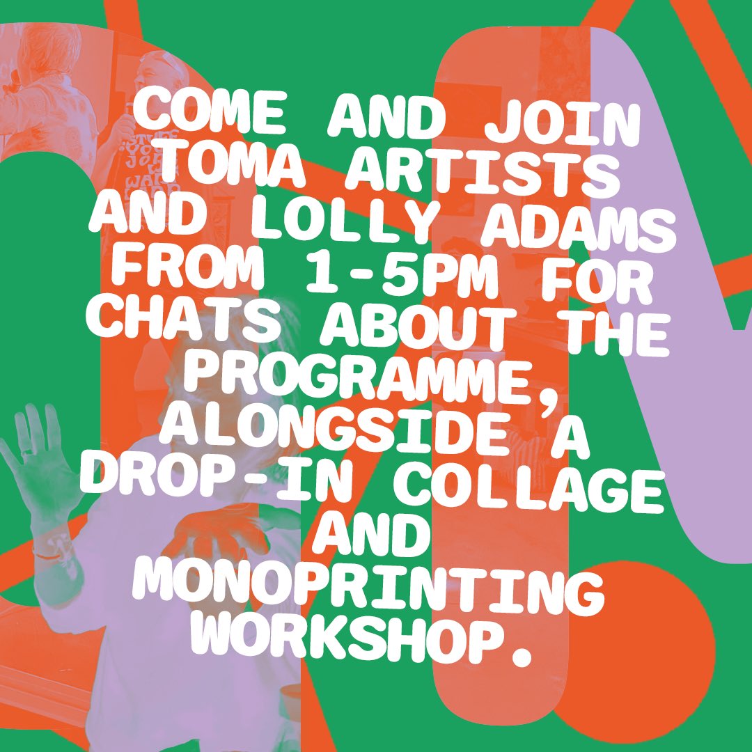 Final open events if u wanna find out about TOMA prog for 2024/25! Online sesh w/ TOMA prog leader @emmaedmondson / 6.30 Weds 6 Dec Drop-in open day / Sun 10 Dec @old_waterworks w/ TOMA artists & Lolly Adams 1-5pm for including drop-in monoprinting workshop. Check bio 4 links.