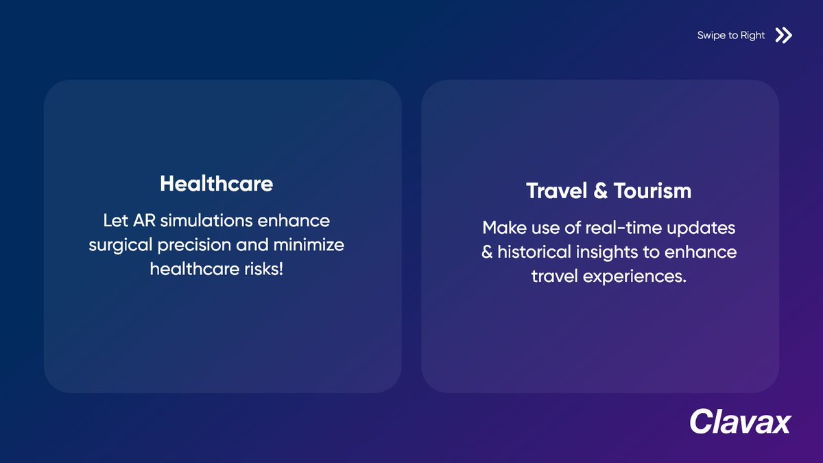 Clavax's tweet image. Is your business ready to unlock the future of customer experience?
Let AR do the wonders to deliver exceptional experiences!

Visit: clavax.com

#startups #industry #traveling #TravelTheWorld  #ecommerce #Health #wellness #Publisher #Publishers #publishing