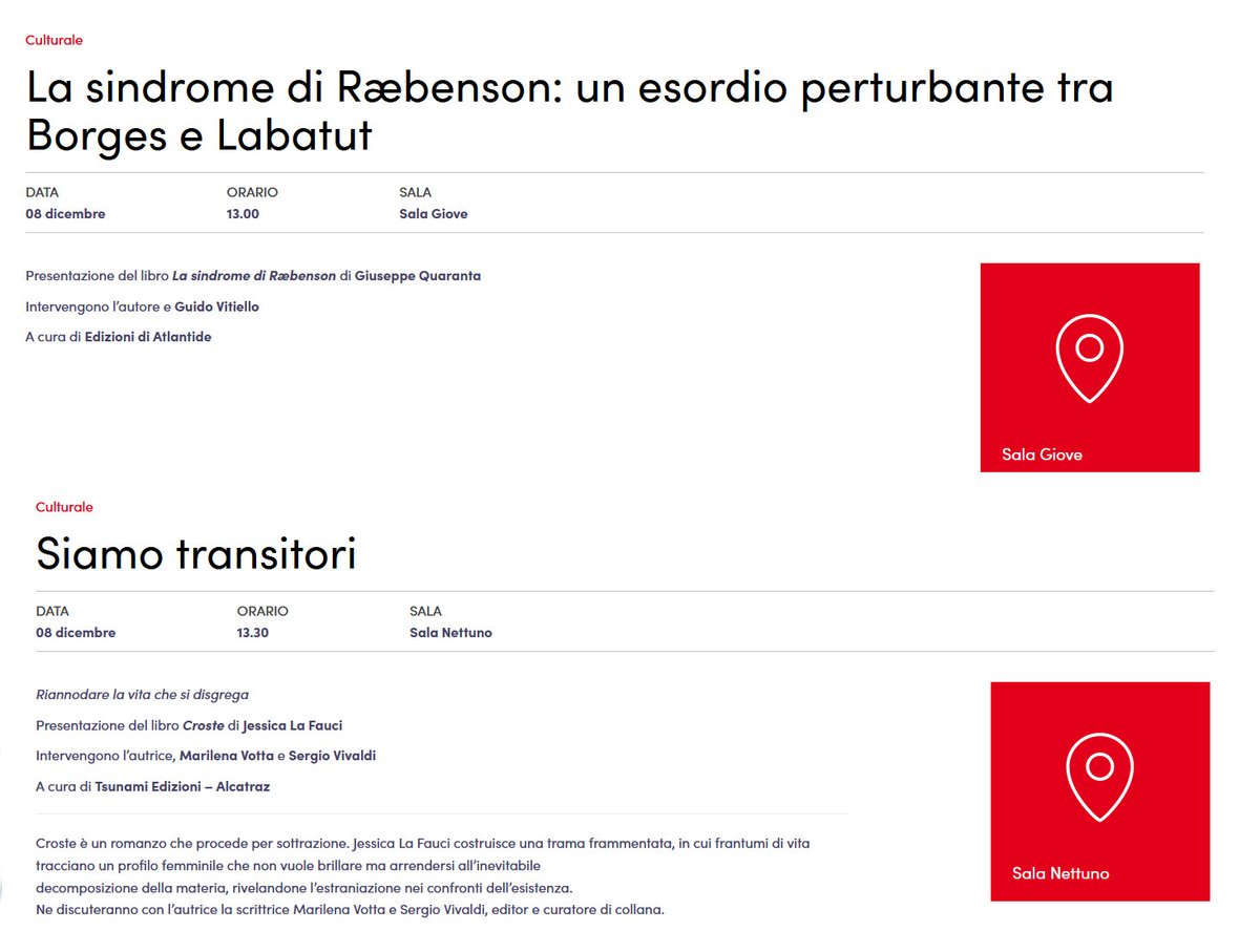 ... e sempre venerdì 8, h 13.30, Jessica La Fauci presenta “Croste”, finalista XXXV ed., Agenzia Alcatraz 😎
Qui il programma completo: plpl.it/eventi/