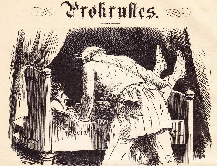 GOHAM20_'s tweet photo. 언제까지 청년들을 ‘프로쿠르스테스의 침대’로 밀어넣을 것인가

‘프로쿠르스테스의 침대’는 개별성을 존중하지 않은 채 획일화를 강요하는 우리 사회를 연상케 한다. 
자본주의 체제 내에서 각자의 고유성을 존중하지 않고 균일하게 생각의 길이를 맞추는 것이 과연 정답일까. https://t.co/VznvPTRrl9
