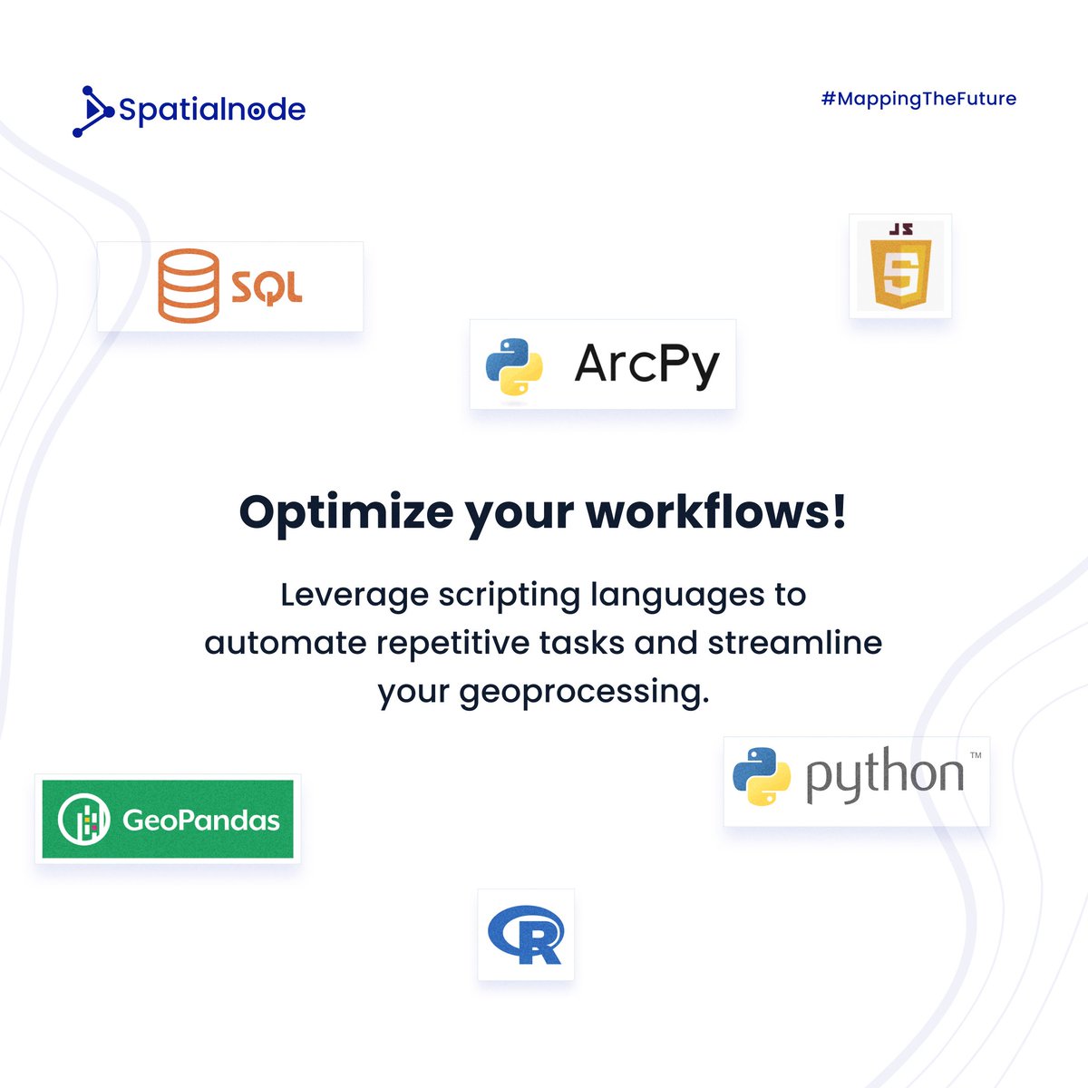 spatialnodehq's tweet image. Monday Geospatial Tip
Optimize your workflows!

#geospatialtips #mondaymotivation #geospatial #workflowoptimization