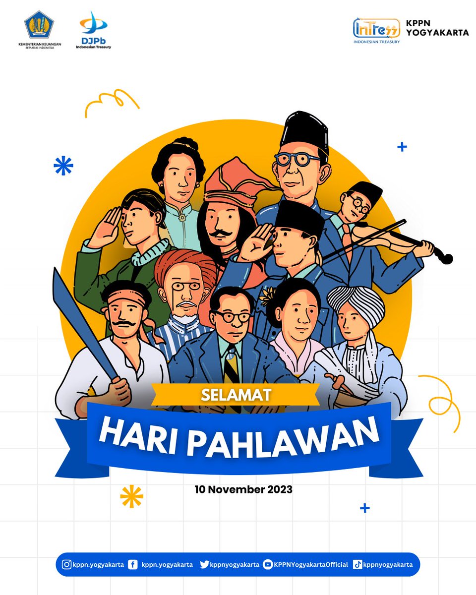 Sedulur Jogja #InTress030

✨Selamat Hari Pahlawan 2023✨

#InTress #HAnDAL #KPPNYogyakarta #HariPahlawan #2023 #Pahlawan #Indonesia #DJPb #Kemenkeu #November #Yogyakarta