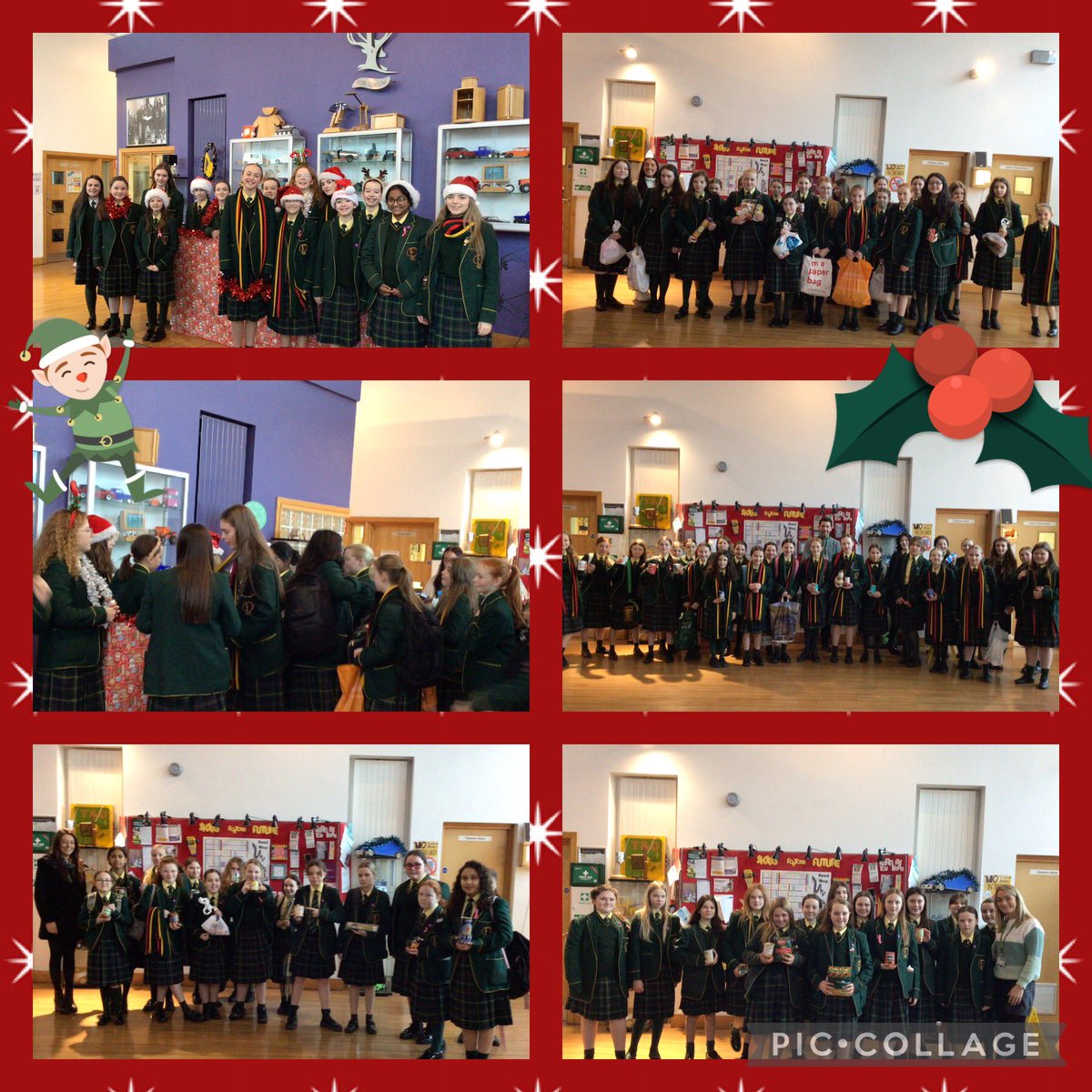 Day one of our Christmas Armagh Food Hamper Appeal. Thanks to all of year 8 for their generosity this morning and to the Pioneer group for helping organise it😉