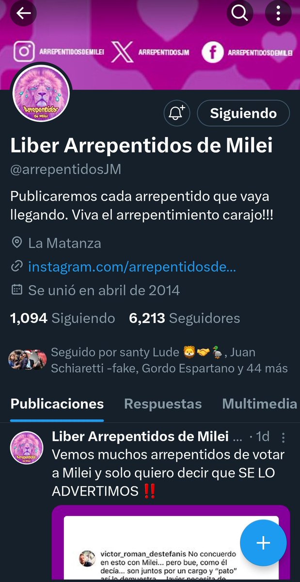 teagarredesgra's tweet photo. Como anticipaban, esta es una cuenta que se decía libertaria y proponía #tesigo #meseguis y luego se daba vuelta organizadas por gente kk !!! ATENTI https://t.co/92xcHw8TDB