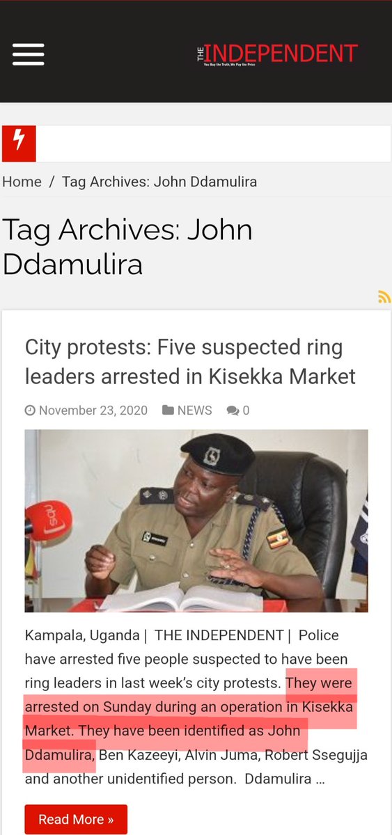 JoelSsenyonyi's tweet photo. On 23rd Nov 2020, Patrick Onyango the Police Spokesperson-Kla Metropolitan said at a press conference that John Ddamulira was arrested from his shop at Kiseka market on 21st Nov, and that he was not willing to tell the media where Ddamulira and the others were detained.

John Ddamulira has been missing for now over 3 years, and the state pretends not to know his whereabouts. We shall not tire in demanding that the state produces these missing people.
#BringBackOurPeople
