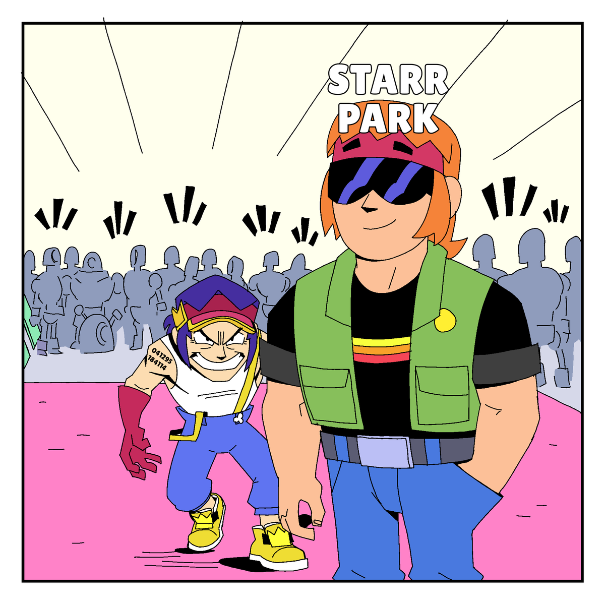BrawlStars's tweet photo. Yet another normal, fun day at the park! #StarrParkCCTV https://t.co/aAWotoAv1q