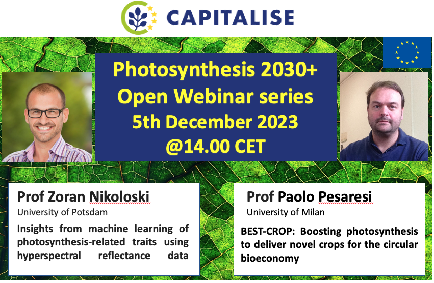 Happening tomorrow- don't forget to register. @unipotsdam @MasieroPesaresi @LaStatale  #photosynthesis #cropimprovement  capitalise.eu/webinars/