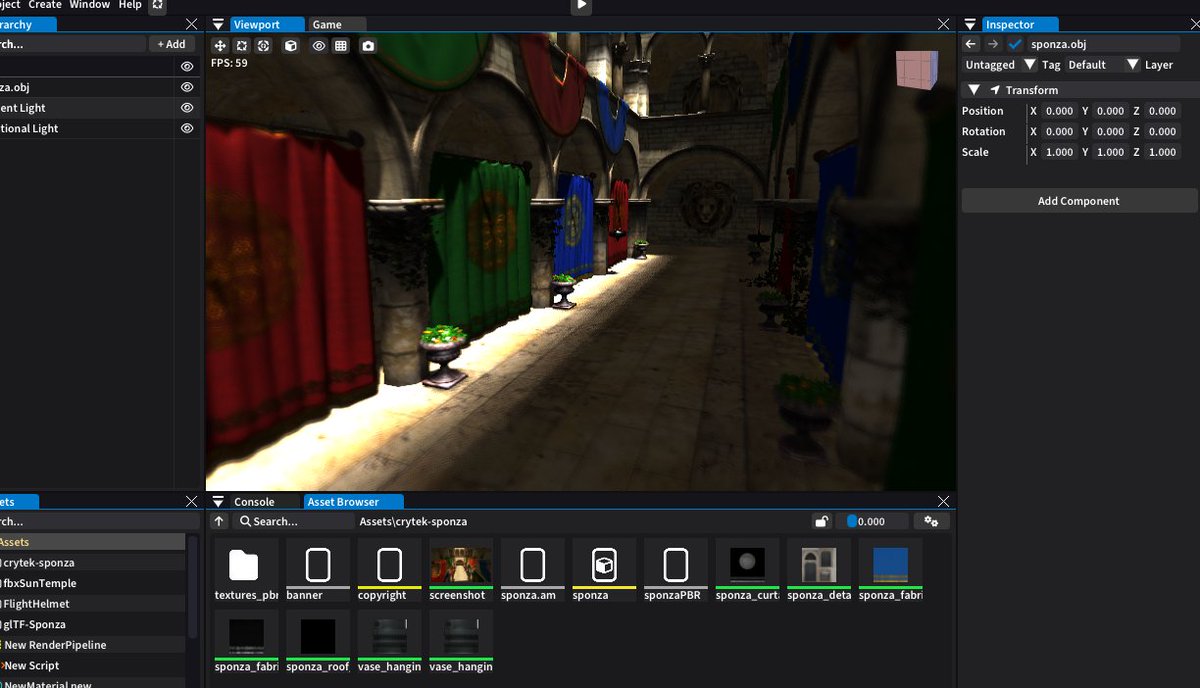 Wulferis's tweet photo. In only a few months Prowl an open-source C# MIT Game Engine has gone from nothing, to definitely not nothing!
Still have a long way to go, But it's moving along super fast! We welcome any contributions! https://t.co/KtaxbbsXwZ
#IndieGameDev #gamedev #IndieDevs https://t.co/CAcFCkFej3