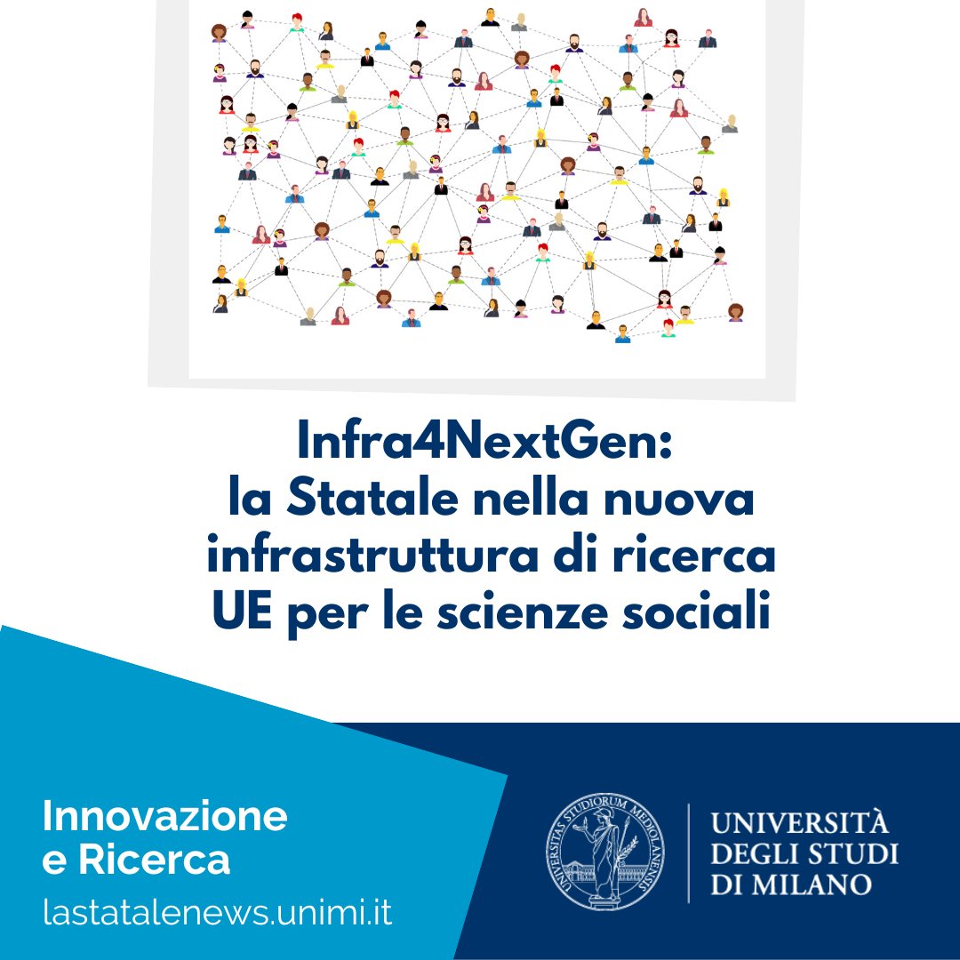 LaStatale's tweet photo. Con il laboratorio SPS TREND, @LaStatale è tra i partner del progetto europeo #Infra4NextGen che riunirà le principali infrastrutture di ricerca nel campo delle scienze sociali e politiche a sostegno del piano di ripresa #NextGenerationEU 👉https://t.co/1euwnyQXrT https://t.co/hBFQSFr0qO