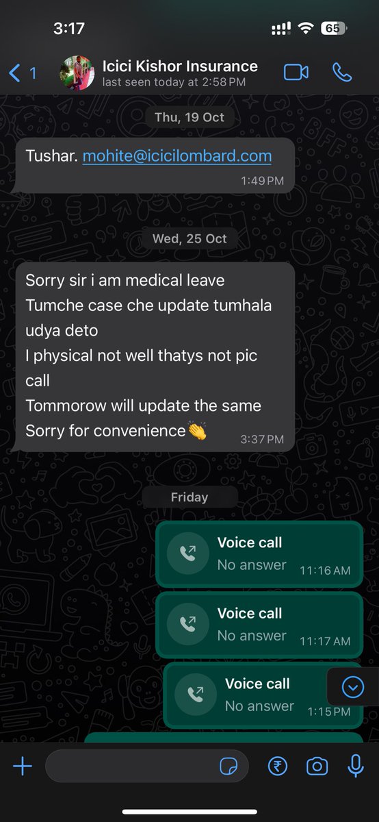 AkashJ121's tweet photo. Or give me my money back as policy is sold with wrong information. 
I am attaching mails I sent for cancellation as told also my policy number. 

Policy no - 3001/309911103/00/000
Name of contact person - Kishor Satkar. 
Mob no - 9561380738
Office- Manikchand Icon, C wing, Pune https://t.co/9znm8lRPNH