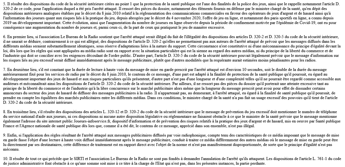 DLD7891's tweet photo. Absence d'atteinte excessive tant au principe de la liberté du commerce et de  l'industrie qu'à la libre concurrence sur le marché publicitaire 2/2 https://t.co/Ogt5RLYgfp