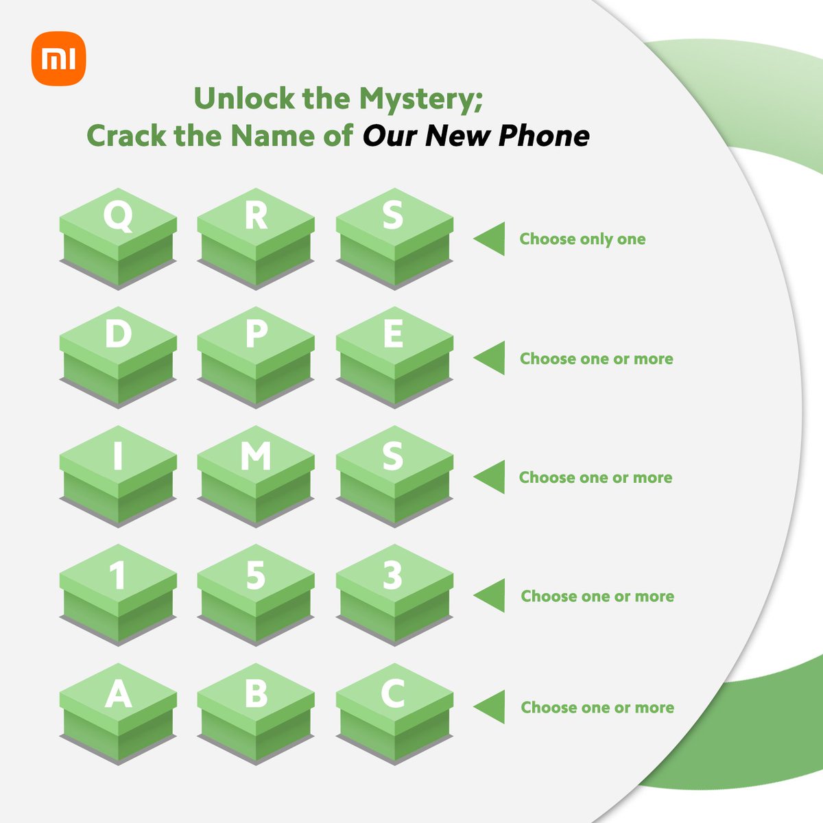 We are wrapping the year with another tech marvel.

Can you take a wild guess at the name of our newest phone and win a FREE Redmi Earbud.

Hint: Follow poster details 

#UnlockTheMystery