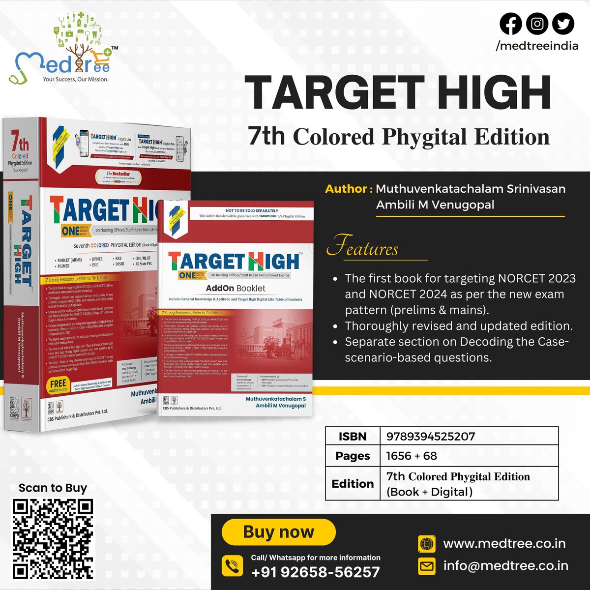 Medtreeindia's tweet photo. Target High 7/e Premium Edition
Buy Now : https://t.co/ETt6qFLN6O
#targethigh #NORCET #nursingcompetitivebooks #nursingexams #nursingstudents #cbstargethigh #thdl #nursingapp #staffnurse #nursingonline #aiims #newrelease #norcetaspirants #nursingbooks #MedTree #medtreeindia https://t.co/M6bateh1FM