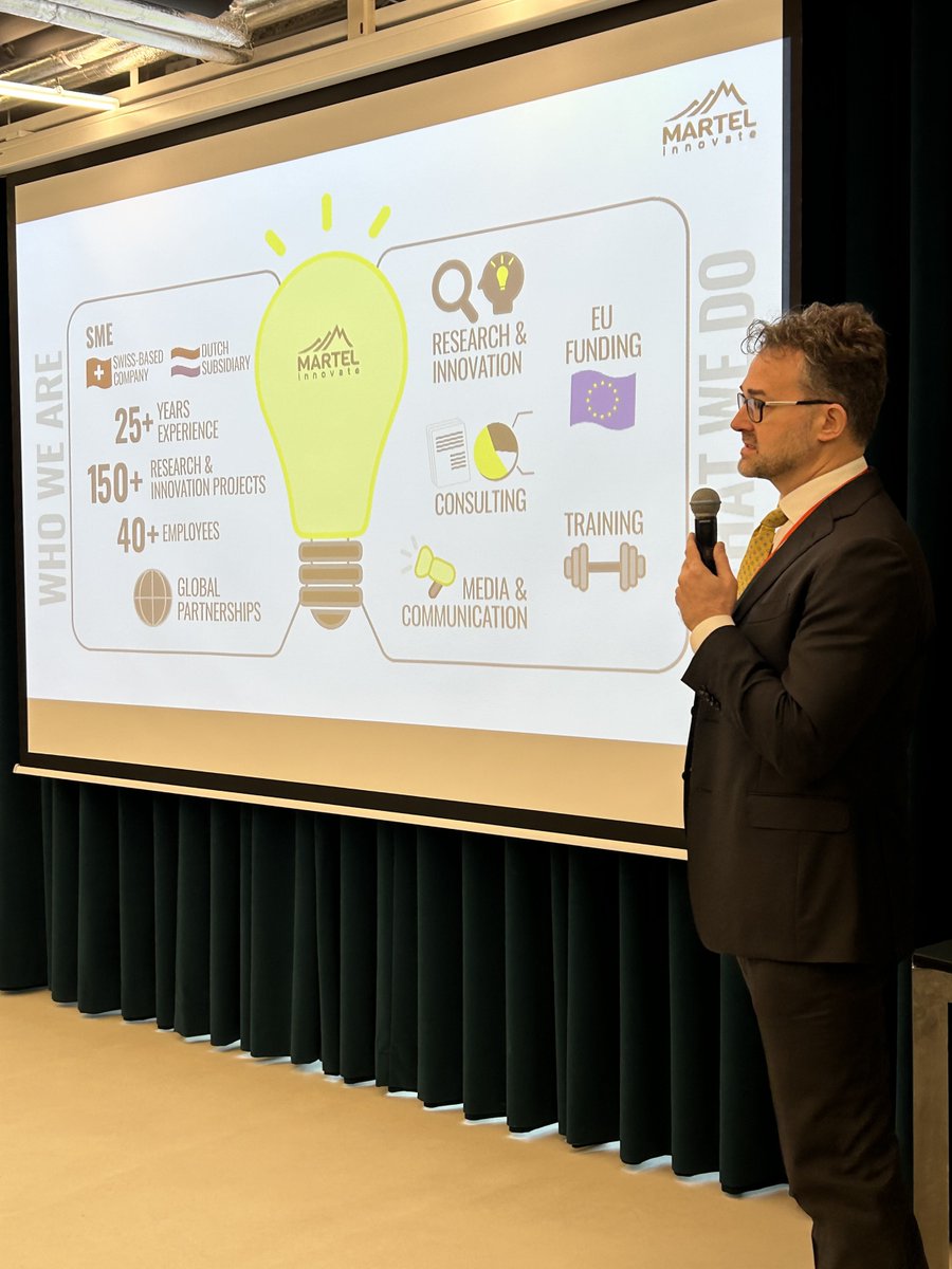 Martel_Innovate's tweet photo. Our CTO, @massimoneri delivered an outstanding pitch for the data calls at the #HorizonEuropePitch @HorizonEU Info&amp;Brokerage Session.

#Martel is at the forefront of shaping the future of digital technology. We are proud to showcase our deep expertise in this dynamic field. https://t.co/xxX8x9USuU