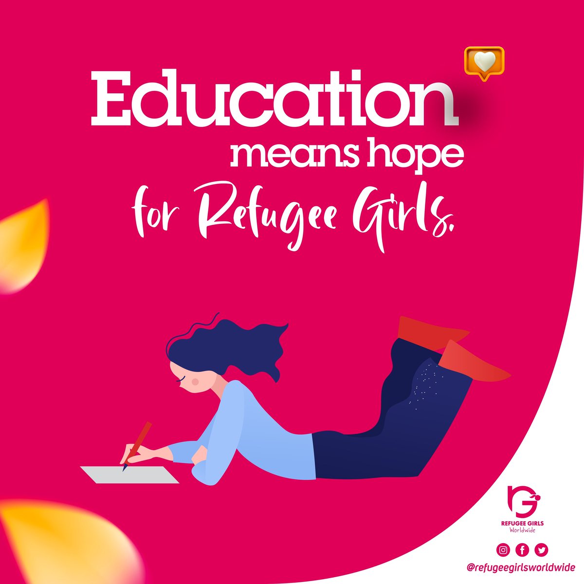 Hope is the key to moving on. The hopes of girls who want to start over with the scars of war in another country can only flourish with your support. Supporting education supports the hope of first a girl child, then the family, and then the society…