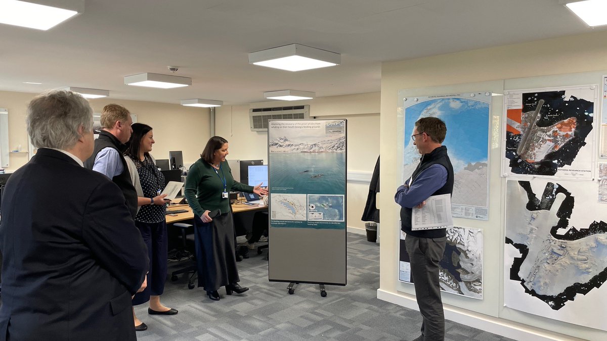 It was a great opportunity to have the chance to share information about our #DarwinPlus project during the @UKRI_News board visit to @BAS_News 🐳🐳🐳
#Whale #conservation #MondayMotivation #MondayMorning