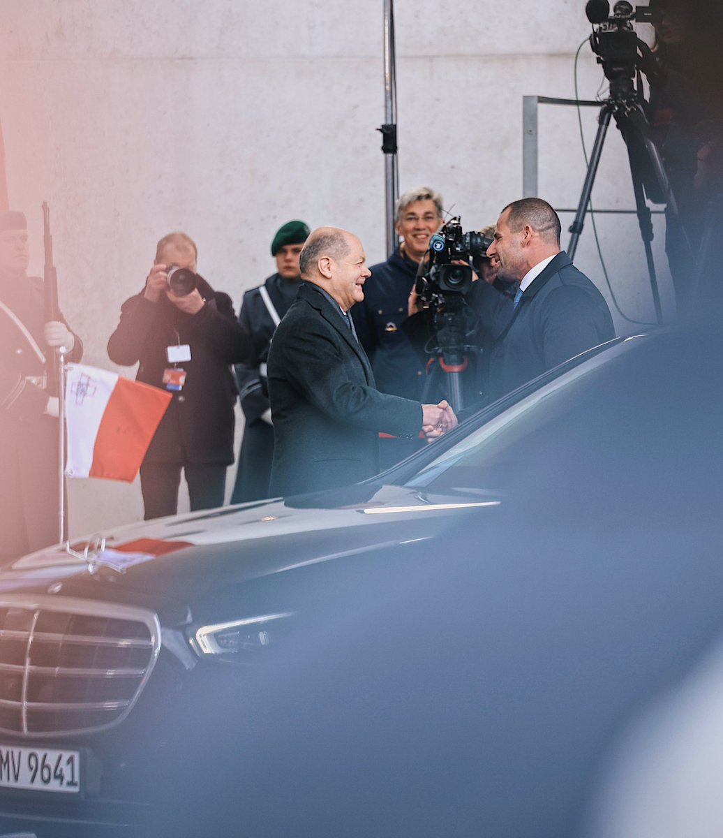 GarethDegiorgio's tweet photo. Shots from last week’s #Bilateral Meeting between Prime Minister @RobertAbela_MT and Chancellor @OlafScholz in Berlin 🇲🇹 🇩🇪 https://t.co/pSSgWZoJcQ