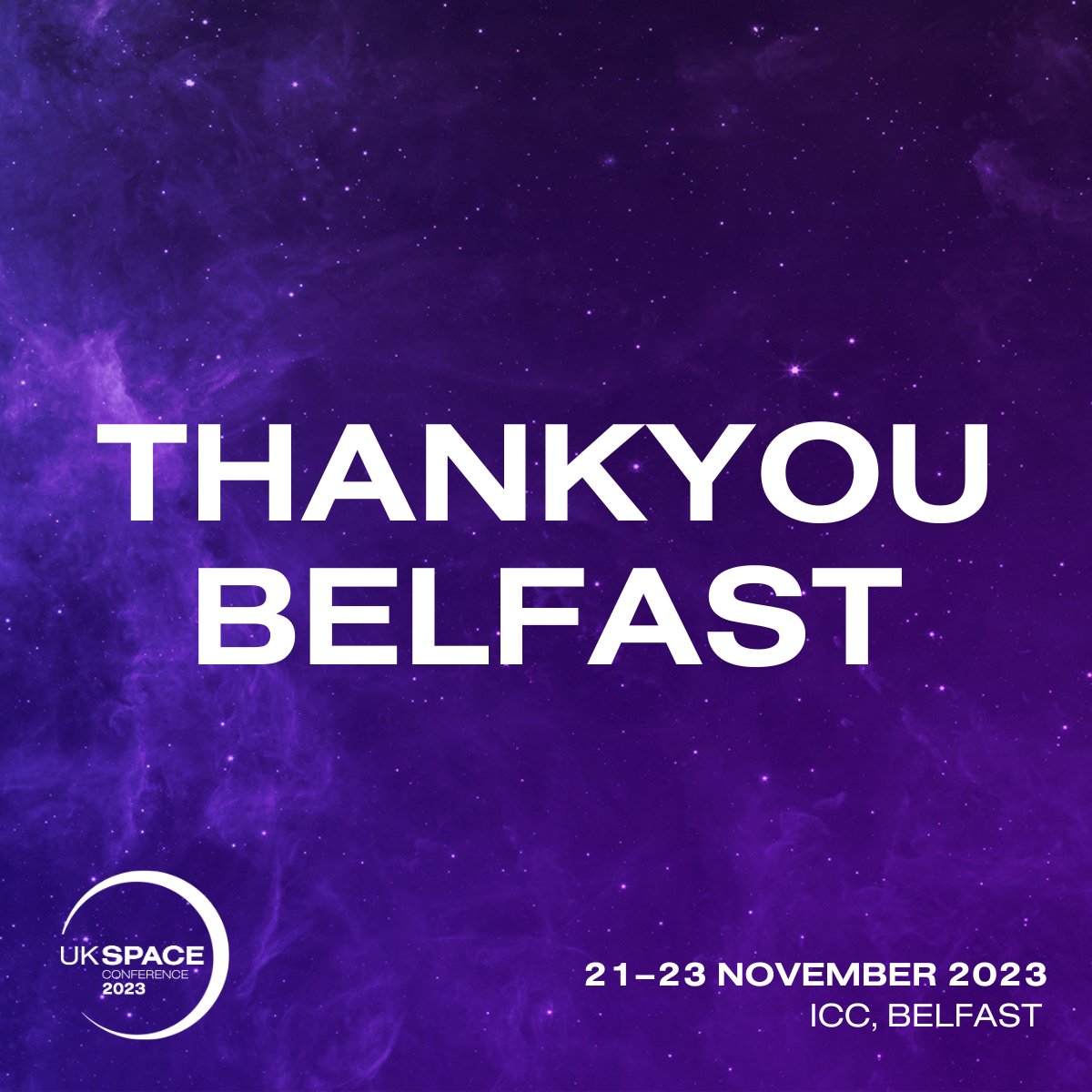 ukspaceconf's tweet image. As we reflect on the success of UK Space Conference 2023, we want to thank our local supporters and sponsors.

⭐ @VisitBelfast 
⭐ @belfastcc 
⭐ Tourism Northern Ireland
⭐ @InvestNI 
⭐ @BelfastICC 

Belfast was a brilliant host for the conference!

#UKSC2023 #VisitBelfast
