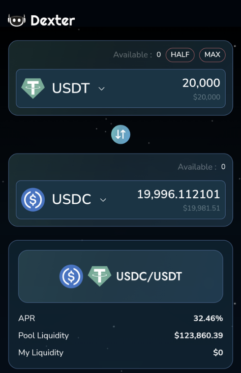 dexter_zone's tweet photo. ๐ค - How efficient is Dexterโs Stableswap?
๐ค - Yes
https://t.co/Uh7dpTqD6v
#StableDexter https://t.co/gN0PxkHOvD