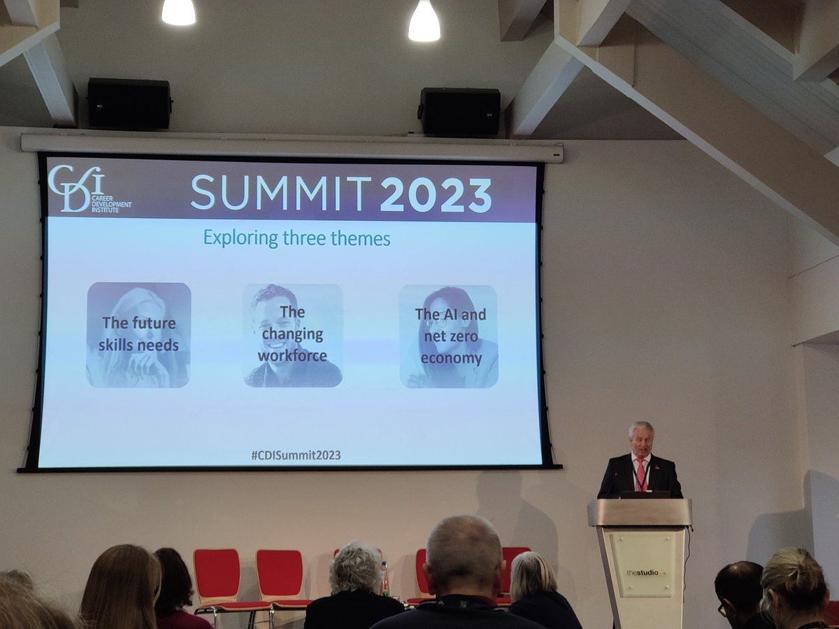 CareerAlchemist's tweet photo. @CdiMorgan opens the #CDISummit2023 - a thought leader event discussing the challenges and opportunities for the career development sector in the future.
#thecdi #thoughtleaders #careerdevelopment https://t.co/g9y8fu0Biq