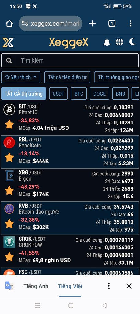 MrRickCoin's tweet photo. Mấy con hàng NGON BỔ RẺ mà bạn cần notes trên #Exggex
1. #Bit : Cap 4m ,hơi cao ( nhưng vẫn còn bé) nếu xác định lâu dài thì rải ra xúc,đợi nó giảm chút về 3.5 3 thì tốt nói chung càng giảm thì từ từ DCA dần.
2.#RBL Nếu bỏ lỡ #bit thì em này nên múc . Cap từ 300k đến 400 là đẹp.
3. #Grok . Múc ngay giá này joawjc đợi nó về chút múc là ok
4.#Fsc đợi cấp về 300 lên thuyền
*****notes : Cân nhắc về phân bổ vốn đừng all in bất cứ kèo nào.Tự chơi tự chịu.
Thông tin mang tính chất tham khảo