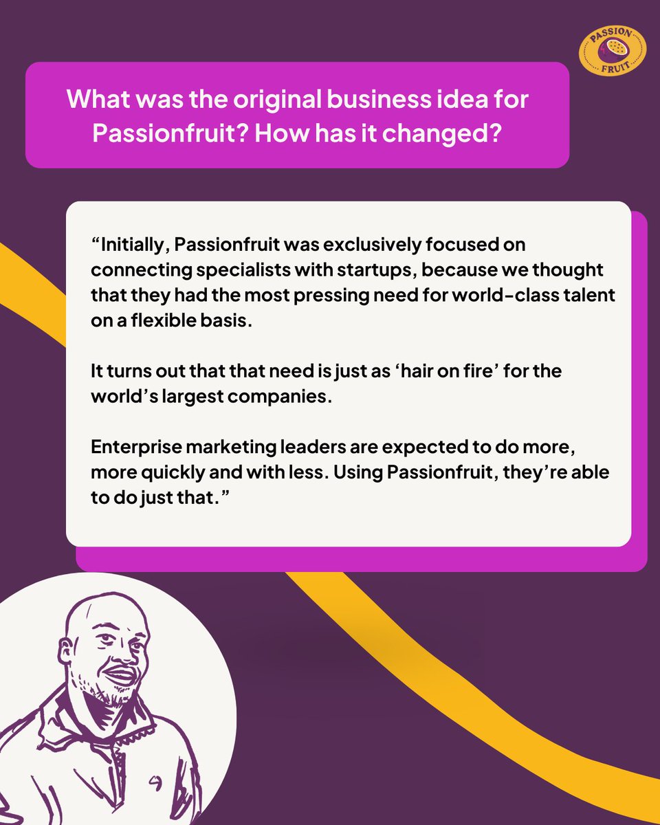 usepassionfruit's tweet photo. Meet Issah: Co-founder of Passionfruit. 

Kind of a big deal.  

Everyone loves an origin story, so we sat down with him and learned all about how Passionfruit came to be… https://t.co/0mW7jqj3dk
