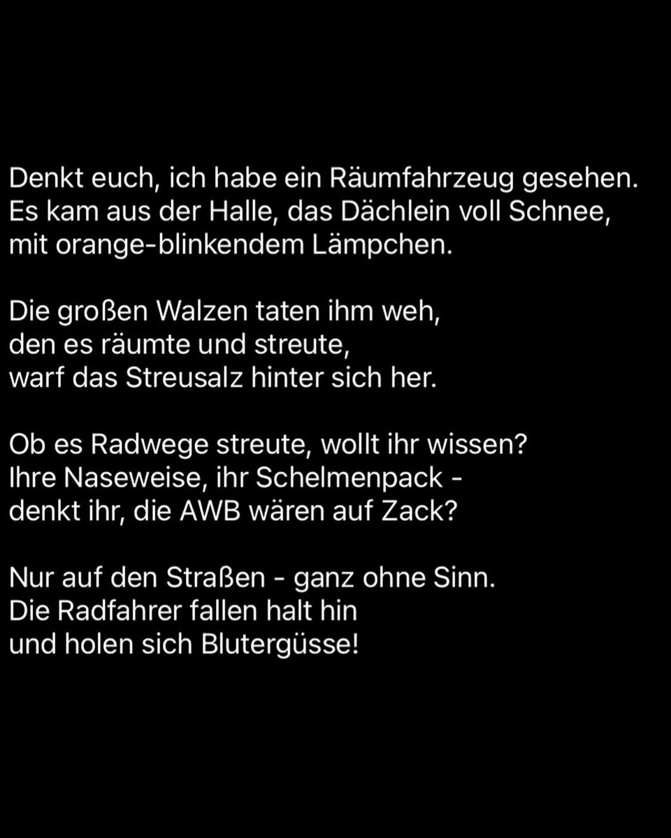 Ein Frostgedicht.