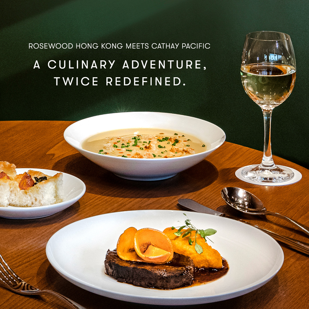 Two like-minded brands, conjoining their contemporary and intrinsic hospitality at The Pier, First. Cathay Pacific is thrilled to announce the elevated dining partnership with #RosewoodHongKong, ranked second in the World’s Best 50 Hotels.