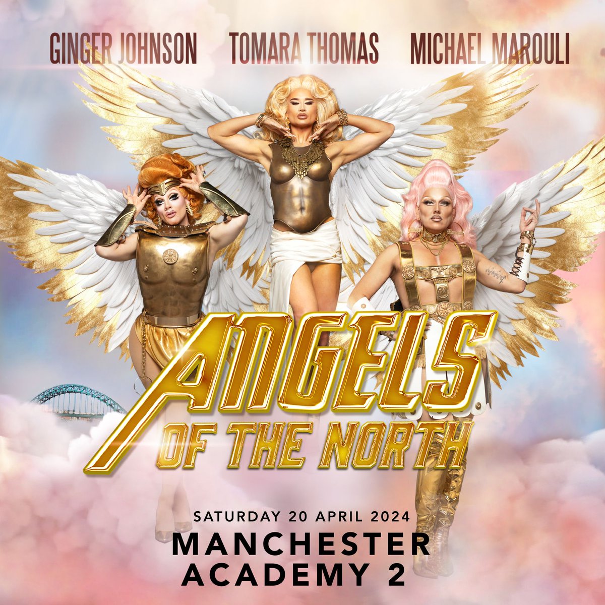 👼 NEW &amp; ON SALE: Angels of the North featuring <a href="/GingerJohnson_/">Ginger Johnson</a> <a href="/TOMARATHOMAS_/">Tomara Thomas</a> &amp; <a href="/MichaelMarouliX/">Michael Marouli</a> 

📅 Saturday 20th April 2024 // Manchester Academy 2 

🎫 TICKETS via buff.ly/49RSgbs