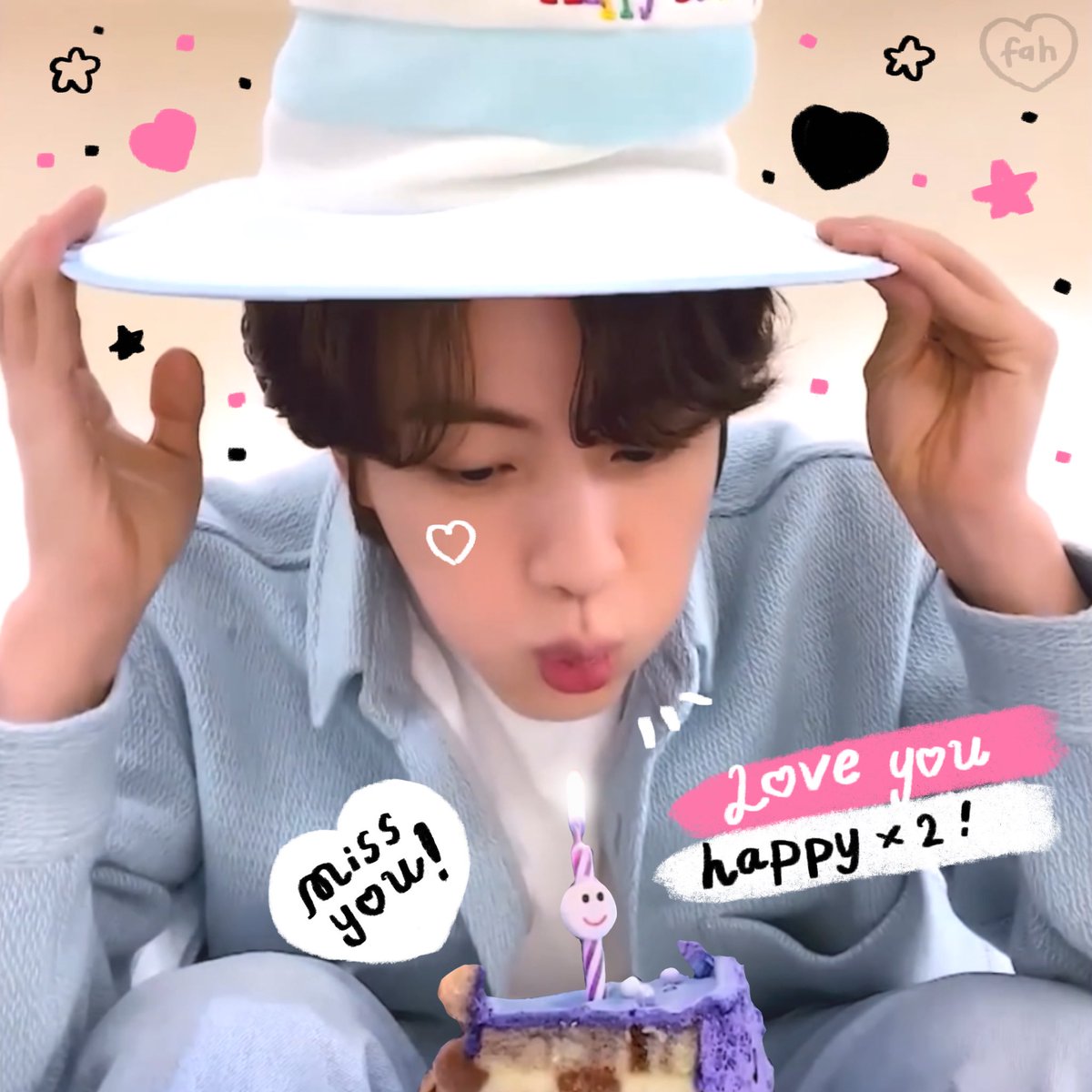 7xstudio's tweet photo. 🎂💭 happy ♡︎ birthday 🐹
         *🩷 #HappyJinDay #Jin https://t.co/fTAsSFmIeV