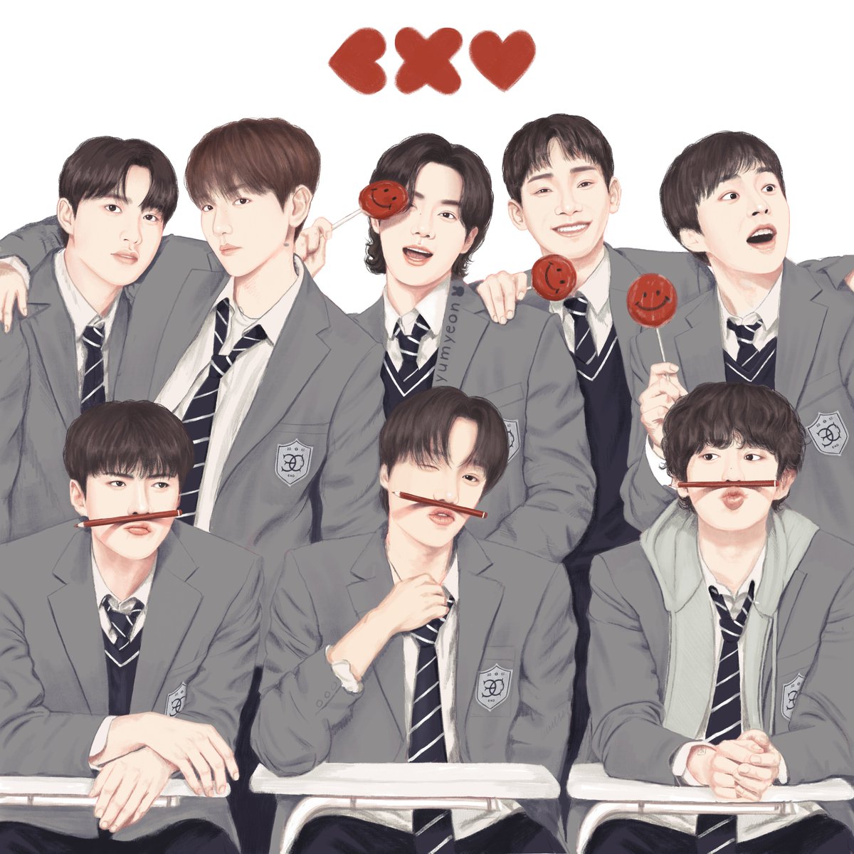 yu_myeon's tweet photo. ♥️ EX♡ #EXO #엑소 ♥️ https://t.co/nnGqFAln3E