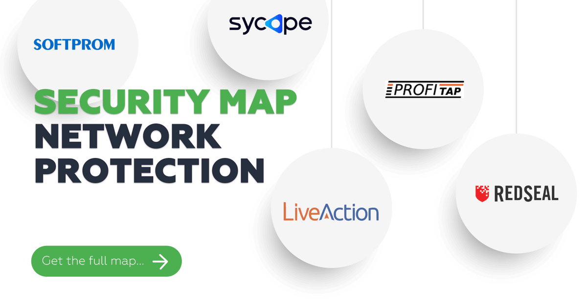 SoftpromEurope's tweet image. #SoftpromSecurityMap 🗺 A good map gives you guidance and orientation, and so does our Security Map. Let&apos;s start with #NetworkProtection @LiveAction, #Profitap, #RedSeal, or @Sycope could be the perfect fit for you. More information: eu1.hubs.ly/H06tC9S0