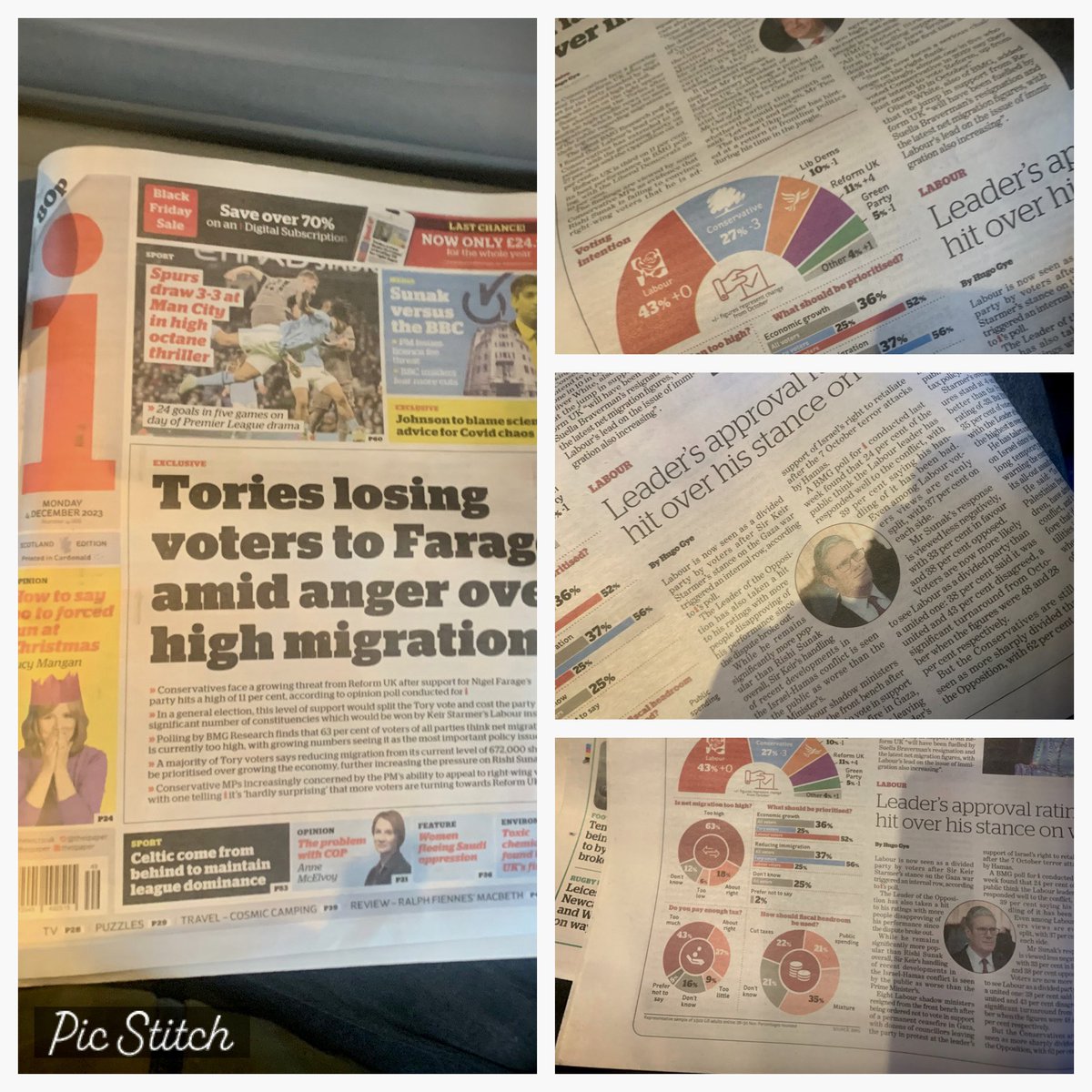 With Nigel Farage in the jungle, the party he once led is making its mark in our latest @theipaper poll. Great work from the team on another front page splash! 📢 📊 📰 Read more here: inews.co.uk/news/politics/…