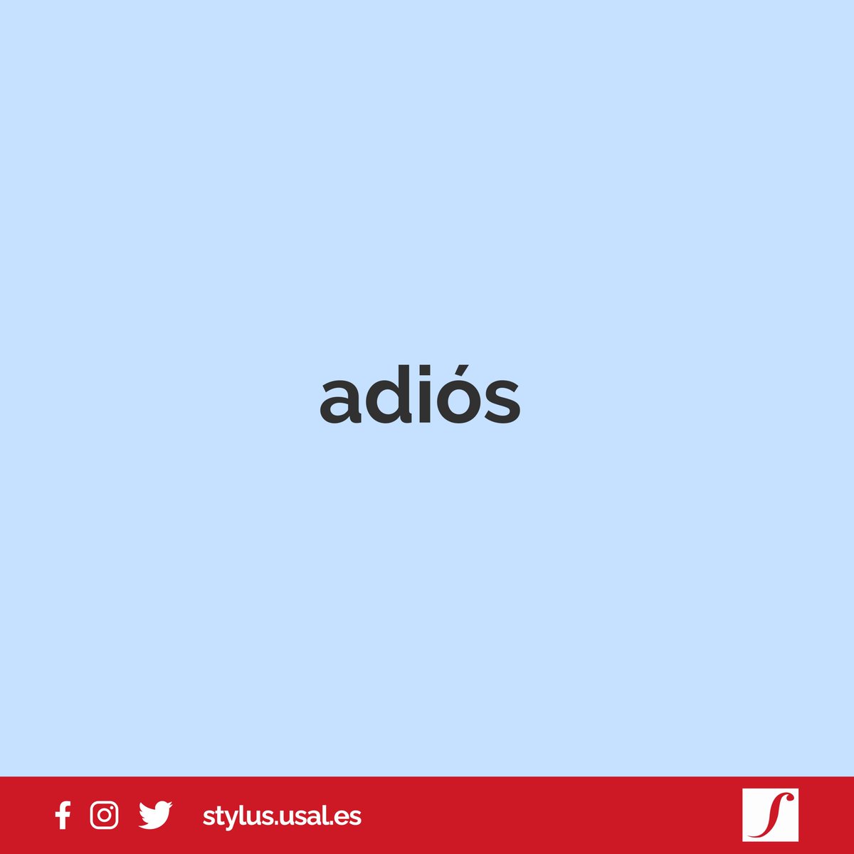 La fórmula de despedida más habitual en nuestra lengua debe escribirse en una sola palabra (no son aceptables las formas *𝑎 𝑑𝑖𝑜𝑠 o *𝑎 𝐷𝑖𝑜𝑠) y con tilde en la o. Su plural, cuando se usa como sustantivo, es 𝑎𝑑𝑖𝑜𝑠𝑒𝑠.

stylus.usal.es/sugerencia/adi…