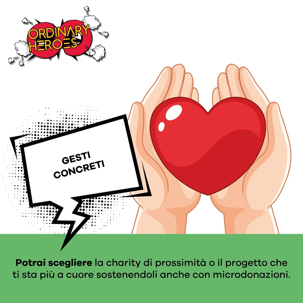 Ci sono associazioni no profit che hanno bisogno di raccolta fondi e di visibilità. Grazie alla piattaforma di @OH_eroiordinari potrai scegliere e sostenere chi è impegnato ad aiutare chi è meno fortunato. ➡️ bit.ly/ordinarygram #ImOrdinaryHeroes #adv