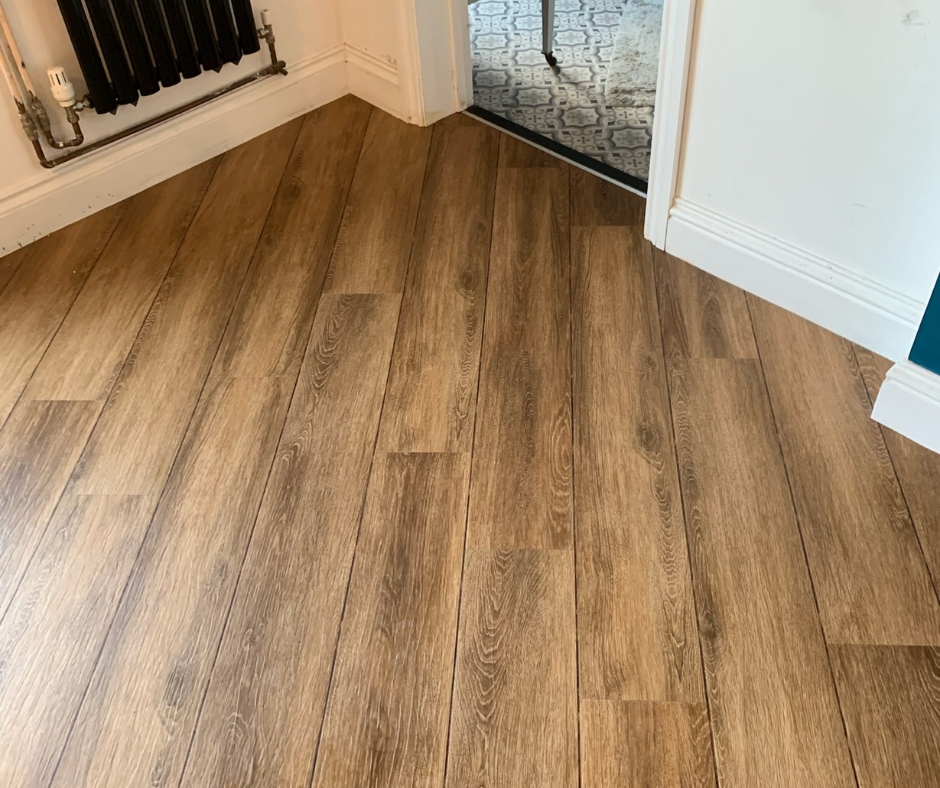 What do we think to this lovely <a href="/amticoflooring/">Amtico</a> Spacia laid on a 45 degree angle with a 3mm feature strip.

Nice to try something different in your home. Always keeping our fabulous fitters on their toes! 

 #AmticoFlooring #NewFlooring
