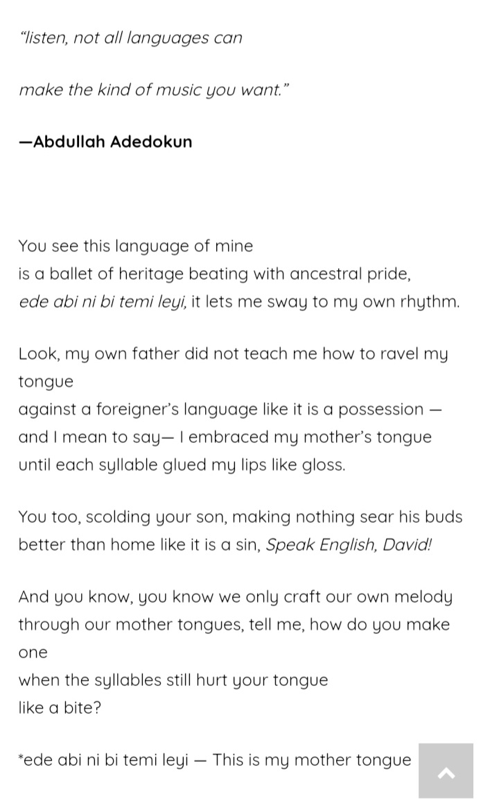 IbraaheemAde1's tweet photo. Glad to share my winning entry for the African Teen Writers Award. (Poetry) Take a moment to read this beautiful piece. Thank you! @AWC_2023
 https://t.co/V56smQEJiJ https://t.co/seHVN8x5kj