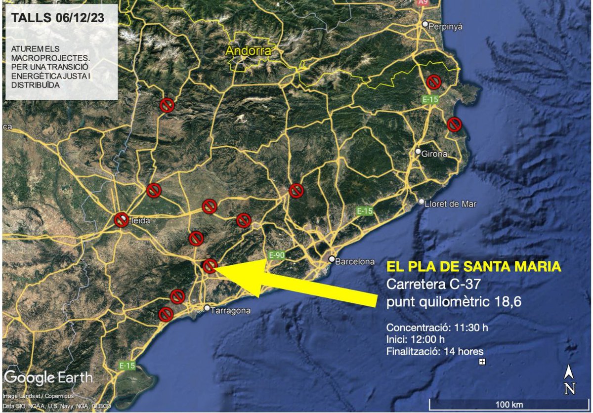 No volem més línies d'alta tensió creuant la vall!
Ni camps de plaques, en camps de cultiu!

Suma't a la mobilització enxarxada per una #transicióenergètica justa i un món rural amb futur:
👩‍🌾Dimecres 6
🕑12-14h
📍Semàfor de Maspujols

Consulta altres talls aquí: <a href="/xarxa_ctej/">Xarxa Catalana Transició Energètica Justa</a>