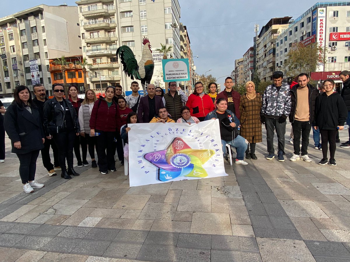 denizlimem's tweet photo. 3 Aralık Dünya Engelliler Gününde Halk Eğitimi Merkezlerimizin engelli kursiyerleri ilimizde gerçekleştirilen etkinliklere katıldılar. 

@emre_caliskan @tcmeb 
#3AralıkDünyaEngellilerGünü https://t.co/ll04n8ENFX