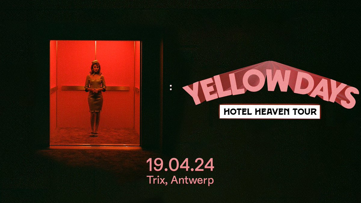 NIEUW - Een verlangende, hese stem op dromerige indie soul-pop zo tref je Yellow Days op het podium. 19 april in Trix. / Tickets te koop vanaf 8 december om 10u via bit.ly/Yellowdays_trix