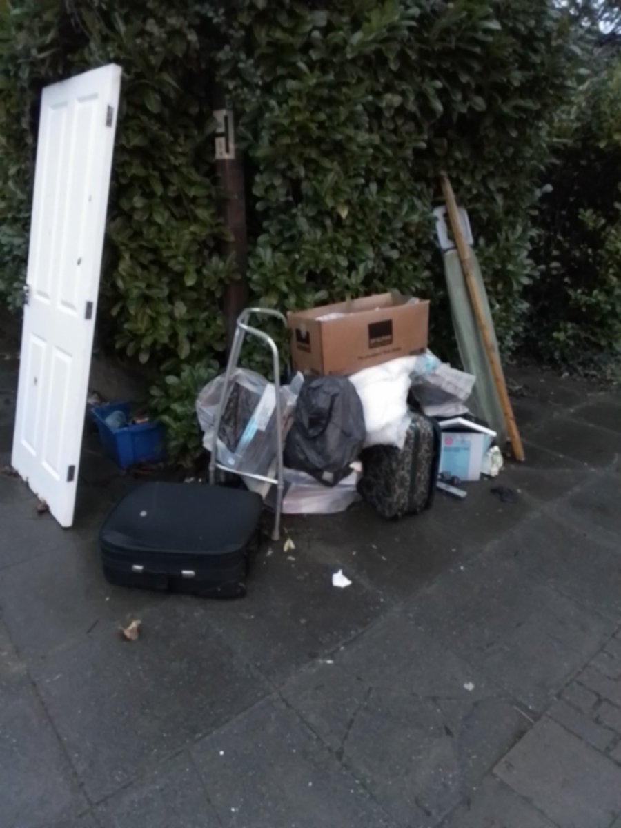 Waste dumped over the weekend,The culprits have been identified, expect a visit,#lovewhereyoulive, #ScrapFlytipping,