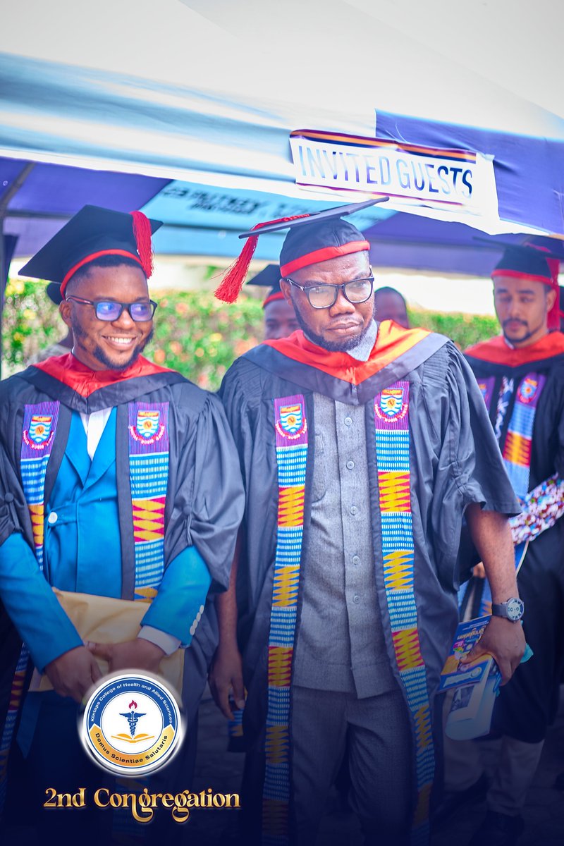 KlintapsCollege's tweet photo. Celebrating success and commitment to healthcare excellence! ๐โจ Congratulations to the graduates who have embarked on their journey to make a positive impact in the world of health and allied sciences. ๐๐ฉโโ๏ธ๐จโโ๏ธ #KCoHASGraduation #HealthcareHeroes #2ndcongregation https://t.co/fFcoJ78la4