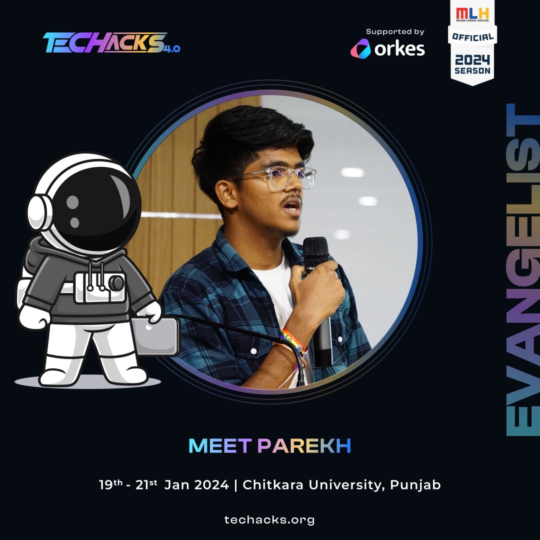 mikeystwt's tweet image. Hey everyone! ,I&apos;m thrilled to inform that I&apos;ve been accepted as a Hackathon Evangelist for Techack 4.0 
Join me on this exciting adventure 
Do not miss this chance and register now at:  techacks.org.
#techacks4.0 #mlh #hackathon @techackscu #community @orkesio #github
